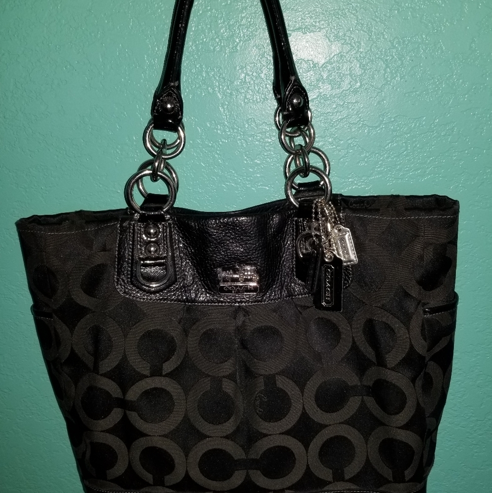 Coach Madison Op Art Magazine Tote